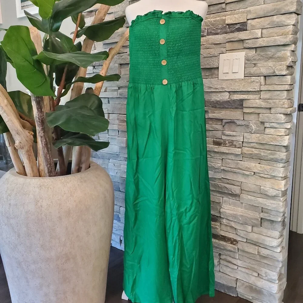 Dress Naoo Cropped Strapless Jumpsuit - Picture 1 of 9